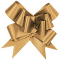 Metallic Flora Satin Pull Bow (4 1/2")